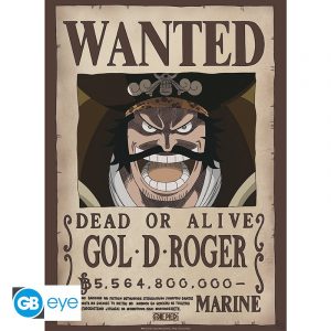 ONE PIECE POSTER CHIBI 52X38 WANTED GOL D ROGER