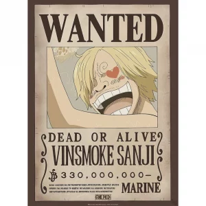 ONE PIECE POSTER CHIBI 52X38 WANTED SANJI