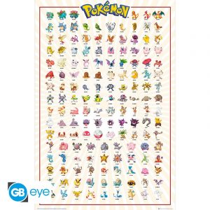 POKEMON POSTER MAXI 91.5X61 KNTO 151 FRANCAIS