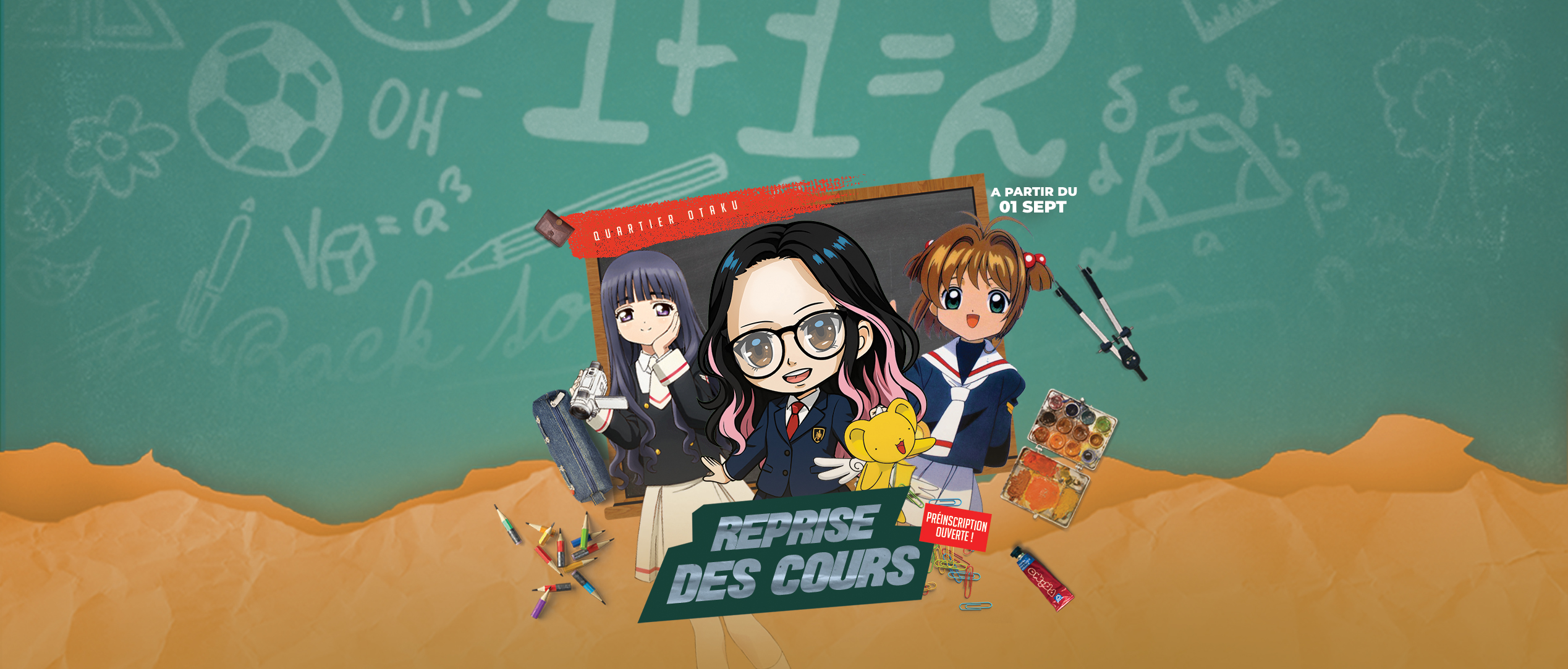 Bandeau Préinscription cours