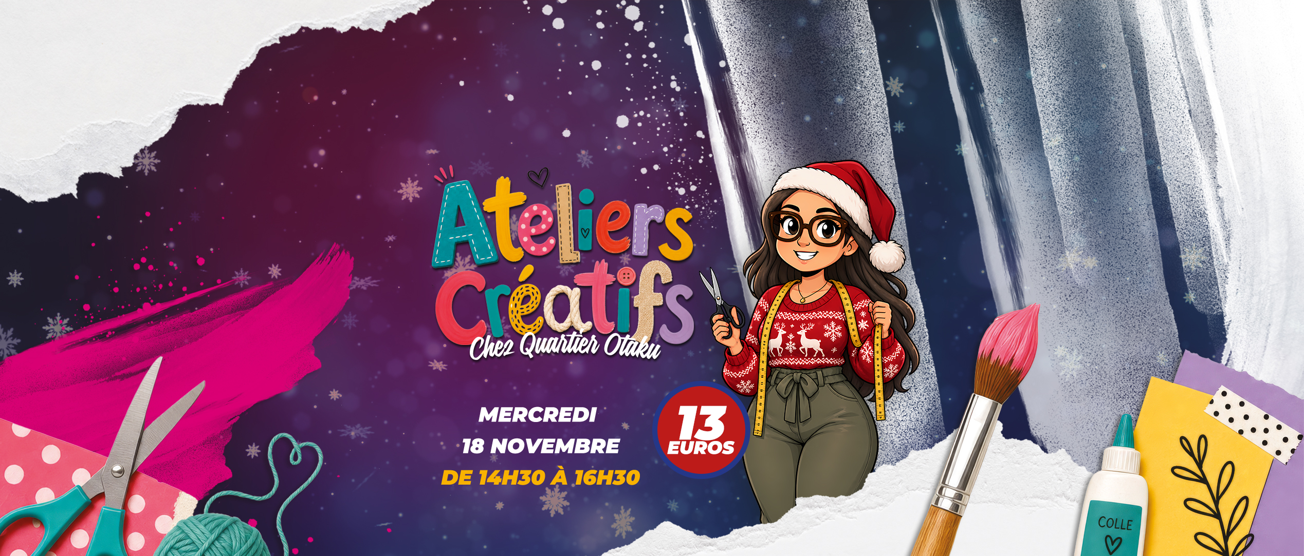 bandeau accueil Atelier créatif (Noël)