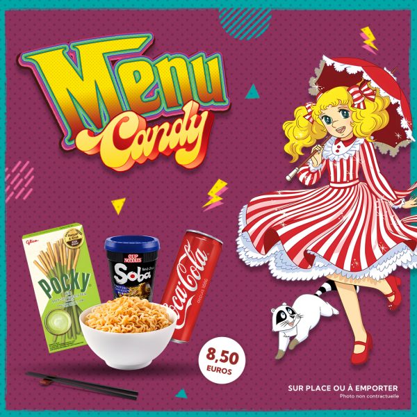 Menu Candy carré