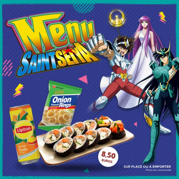 Menu Saint Seiya carré